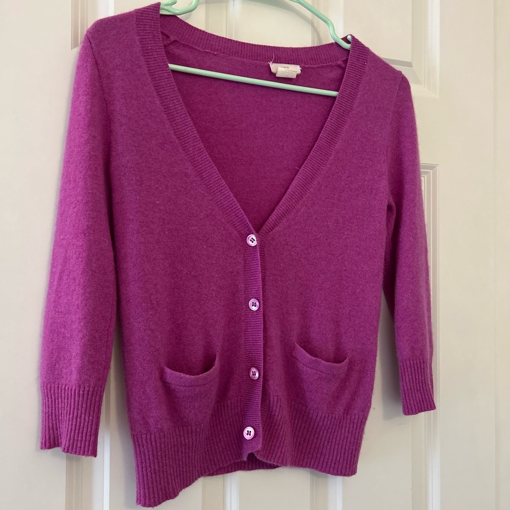 J Crew cashmere cardigan sweater
